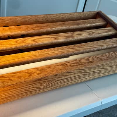 Nell Audio Custom Hardwood Pedalboard – IEC Power, I/O Patch Bay, PSU Shelf 2026 - Natural image 7