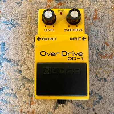 Boss OD-1 OverDrive “Long Dash” MADE IN JAPAN Black Label 1981 image 4