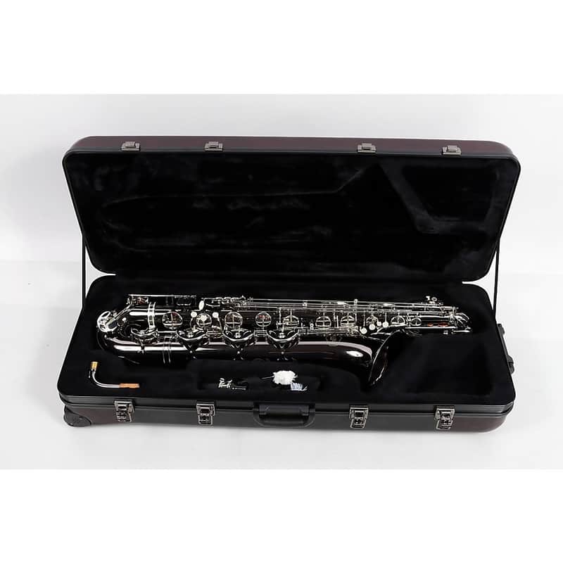 Allora ABS-550 Paris Series Baritone Saxophone Regular Black Nickel Body Silver Keys image 1