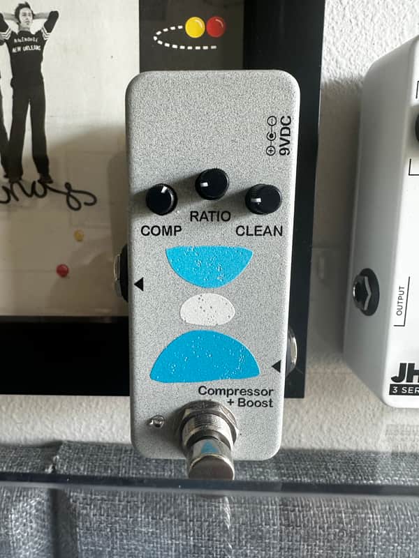 Pogo Pedals SBC-1 Compressor + Boost 2021 - Silver / Blue image 1