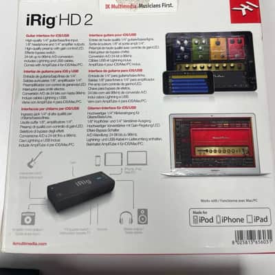IK Multimedia iRig HD 2 Mobile USB Guitar Interface 2010s - Black image 4