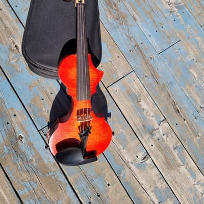 EVL 4 string electric violin Custom Quartet series 2021 - Red image 2