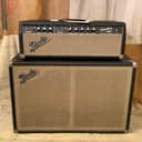 1966 Fender Tremolux Piggyback 35 Watts 2x10 Guitar Amp Black Panel