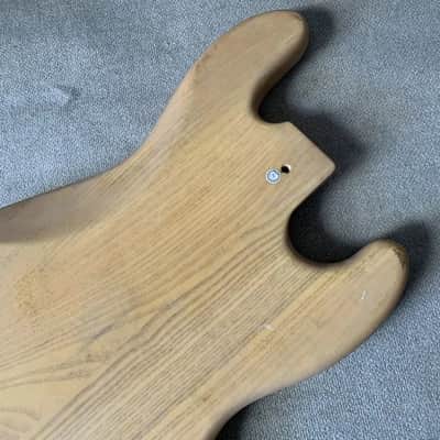 Lefty Ash Wood 4 String Jazz Bass Style Body DIY Project image 9