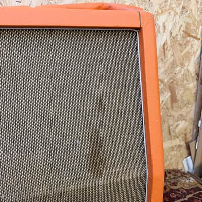 Vintage 1968 1969 Marshall 'Salt and Pepper' Orange 4x12 Amplifier Cabinet EMPTY image 3