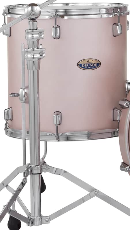 Pearl Decade Maple 14x14" Rose Mirage Lacquer #849 Floor Tom Drum w/Legs | WorldShip | NEW | Authorized Dealer image 1