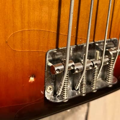 Stellar 1976 Fender Precision Bass with Rosewood Fretboard Sunburst, OHSC Amazing Vintage Bass ! image 9