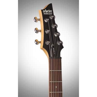 Schecter C-7 Deluxe Electric Guitar, Satin Black image 8