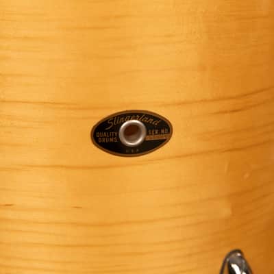 1990s Slingland Artist Custom Natural Maple Drum Set 14x20 8x12 14x14 and 5x14 image 6