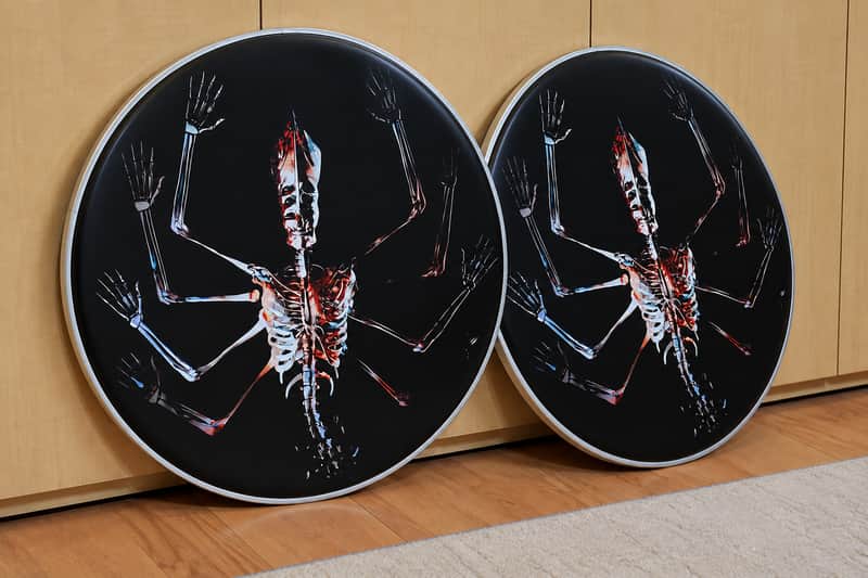 Tool, PAIR of 22" Fear Inoculum Bass Drumheads, Danny Carey