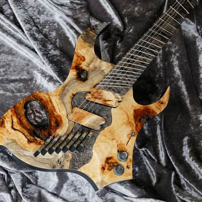 Build to Order GB Liuteria Boutique Sephitroth 7 string fanned volcano edition image 2