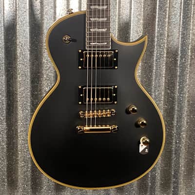 ESP LTD EC-1000 Vintage Black Seymour Duncan Guitar & Case #0674 Used image 1