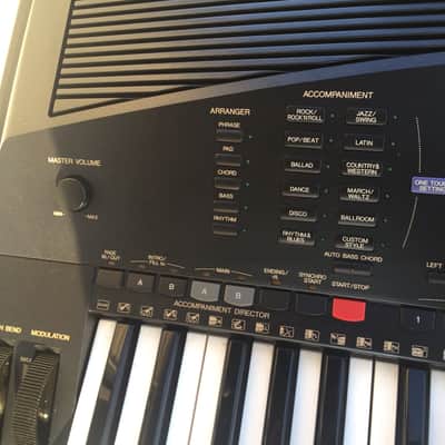Yamaha PSR-4000 61 note arranger synthesizer keyboard with stand, sustain & power image 8
