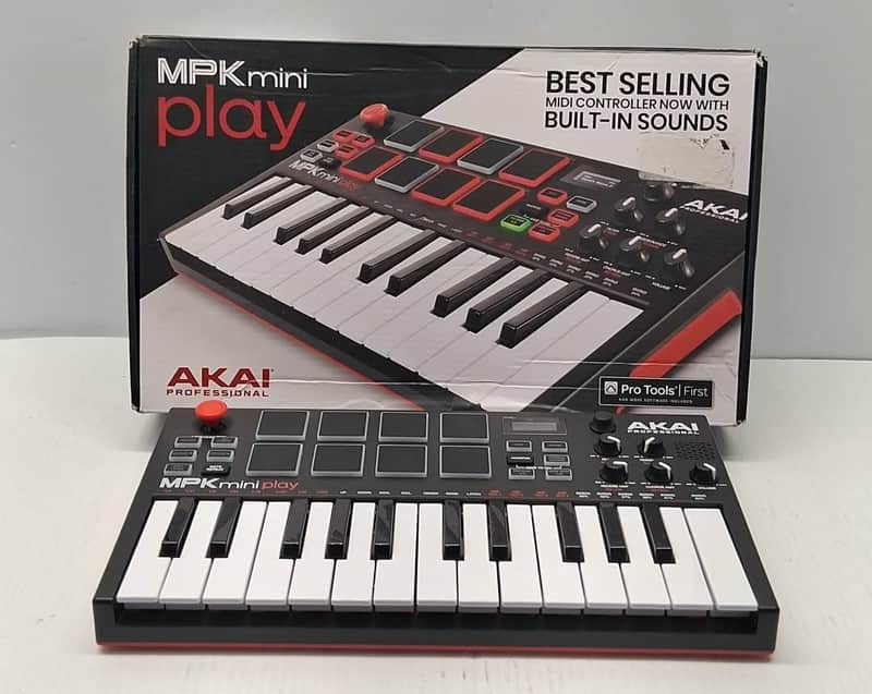 Akai MPK Mini Play MKIII Portable 25-Key MIDI Controller 2022 - Present - Black image 1