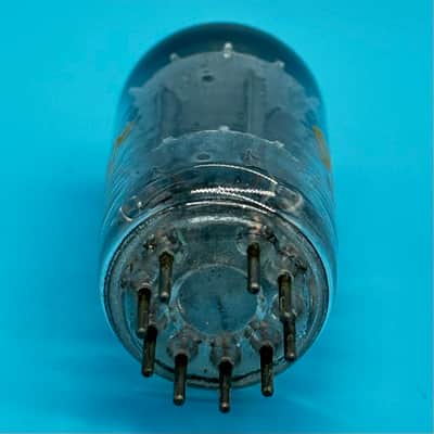 1960s Sylvania 12AU7 ECC82 Vintage Long Plate Halo Getter Preamp Tube! T330 image 6