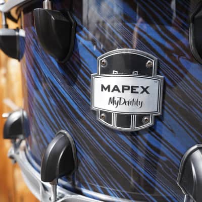 Mapex MyDentity Series - Blue Swirl Covered Finish 8 x 14" Maple Shell Snare Drum image 3