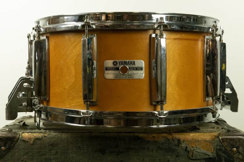 1980s Yamaha Recording Custom 6.5x14 Real Wood Snare Drum SD-065D image 1