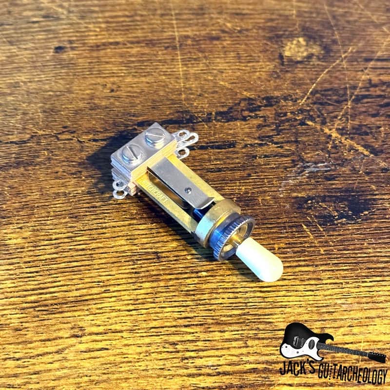 Switchcraft Toggle Switch (2020s - Gold w/ Cream Tip) image 1