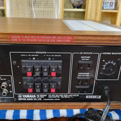 Yamaha CR-820 Stereo Receiver RECAPPED AND SERVICED! With voltage selector image 13