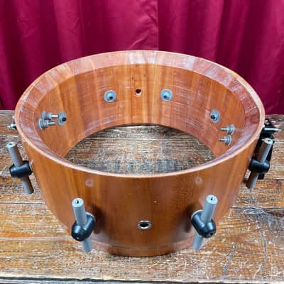 Bison Volcano 7x14-15 Multi-Diameter Snare Drum Black Walnut Stave Shell image 14
