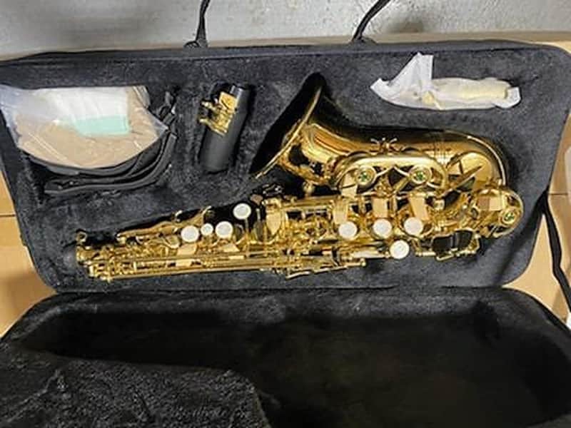 Oxford Bb Curved Soprano Saxophone – Student Soprano Sax Outfit w/ Case & Mouthpiece image 1