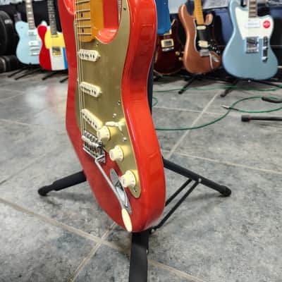 Fender Stratocaster 2010 - '56 re-issue Fiesta Red Soft V neck image 4