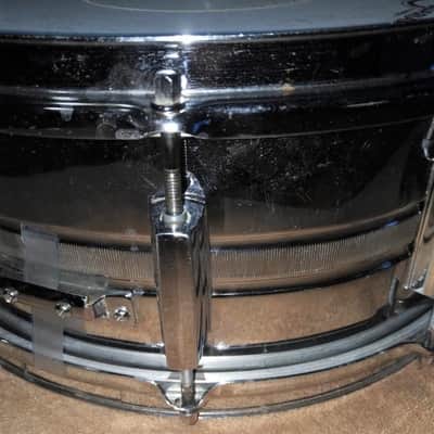 Coronet Deluxe 10-lug snare drum 1960's chrome image 7