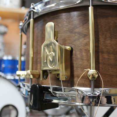 Noble & Cooley 7x14" Solid Shell Walnut Snare Drum - Natural Walnut image 5