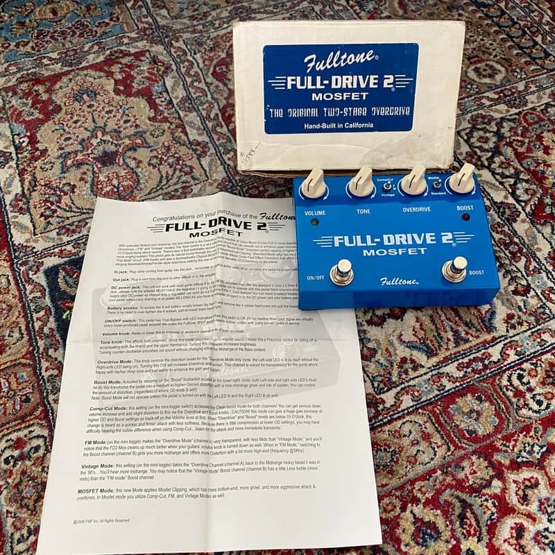 2000s Fulltone Full-Drive 2 Mosfet Blue