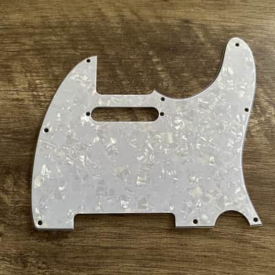 3 Ply White Pearl Pickguard for Fender Telecaster - 8 hole image 1