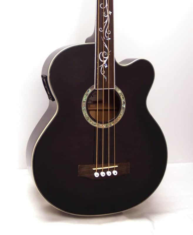 Michael Kelly Dragonfly 4 Fretless Acoustic-Electric Bass Guitar - Smoke Burst image 1