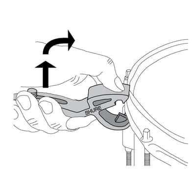 Shure A50D Drum Microphone Rim Clip-on Mount image 4