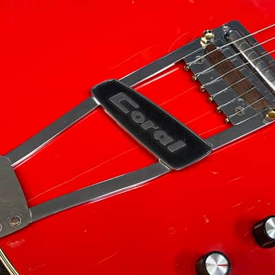 1967 Coral Vincent Bell Firefly Red Danelectro image 7