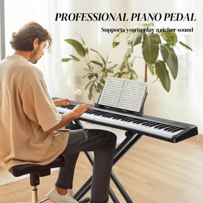 Glarry GPP-106 88 Key Full Size Semi-Weighted Standard Electric Digital Piano image 1