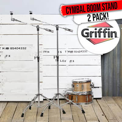 GRIFFIN Cymbal Boom Stand - 2 PACK Drum Hardware Arm Mount Adapter Percussion image 1