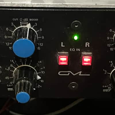 GML 8200 2-Channel Parametric Equalizer with Power Supply 1990s - Black image 3