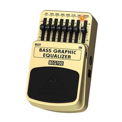 Behringer BEQ700 7-Band Graphic Equalizer Foot Pedal for Electric Bass Guitar image 1