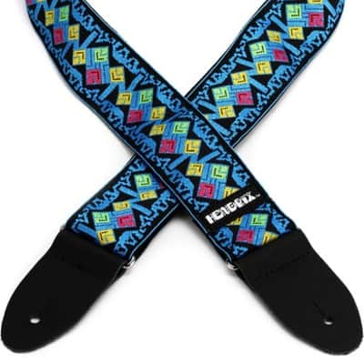 Dunlop JH14 Jimi Hendrix Guitar Strap - Maui Blue Diamond image 2