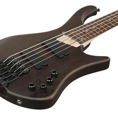 Ibanez EHB Ergonomic Headless Bass 5 String - Walnut Flat (EHB605WNF) image 7