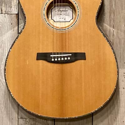 PRS SE A50E Angelus with Fishman Sonitone Pickup 2022 Natural with Black Gold Burst, Ships Fast! image 1