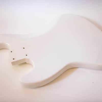 1965-1966 Fender Jazz Bass BODY White Refinish Light 4.7LBS 1960's Vintage Guitar image 6