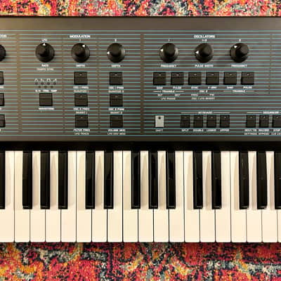 Behringer UB-Xa 16-Voice 61-Key Synthesizer 2023 - Present - Blue with Wood Sides image 2