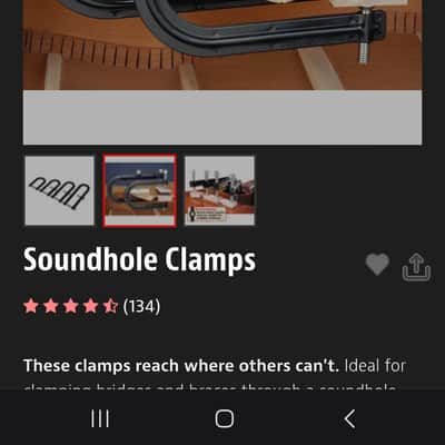Stewmac Soundhole Clamps image 3