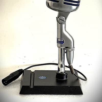 Vintage 1950's Shure 55S Dynamic Microphone, original, working, w/stand & cable image 7