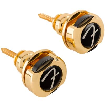 FENDER Infinity Strap Locks Gold (Paar) Gitarrengurt-Wechsel- und Sicherungssystem image 1