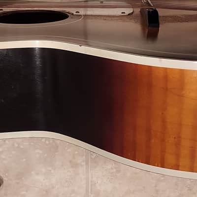 '60s vintage Kay 5160 'T' logo flat-top guitar and case. image 8