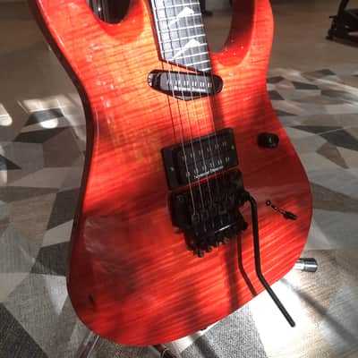 Hamer Californian Elite Flamed Maple 1992 - Salmon Blush Transparent image 8