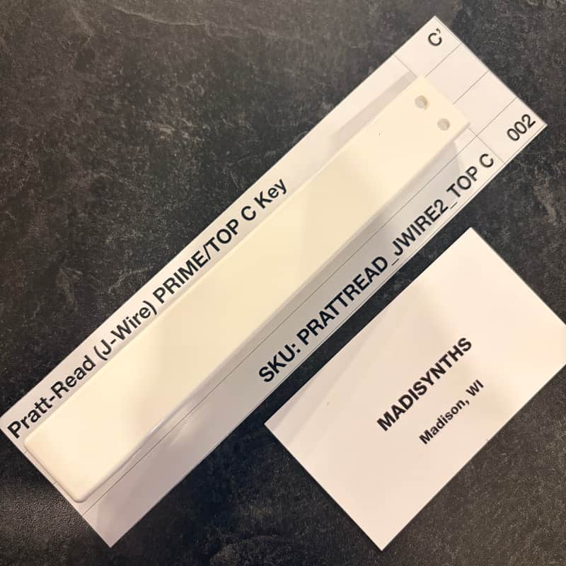 ORIGINAL Pratt Read Replacement TOP C Key (J-Wire Keybeds) for ARP 2500/2600, Moog Minimoog, Oberheim OBX/OBXa/OB8, Sequential Prophet-5/10, PPG Wave 2.2, EML 500, and more image 1