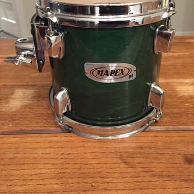 Mapex M Series 8 x 8 Inch Tom - Maple/Birch Shell in Green Lacquer - with Iso Mount image 1