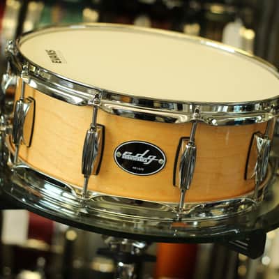 Edg Drumworks Custom Maple 10 Lug 14" x 5.5" Snare Drum - Maryville Natural Maple image 1